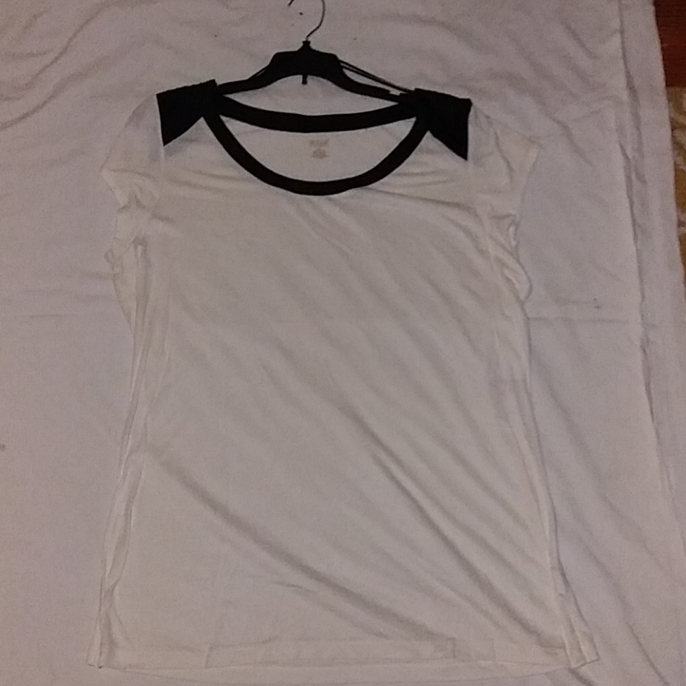 White & Black Top